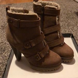 Super cute high heel winter boots!!!
